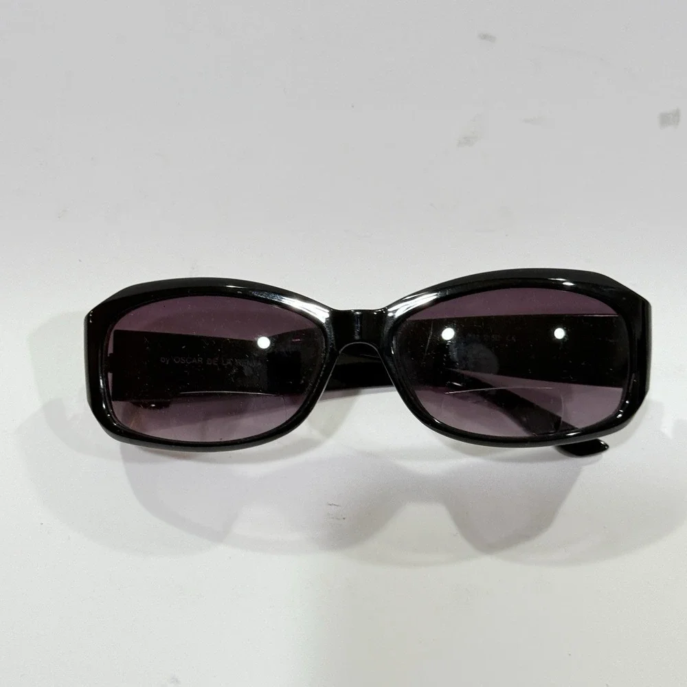 Oscar de la Renta Eyeglasses Women OS Rectangular Plastic Black Solid